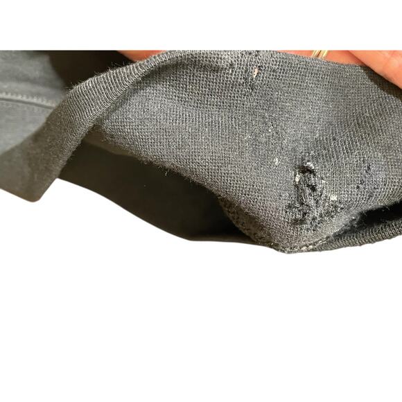 Woman’s Black 2017 North Face Large W Foil Jumbo Logo Hoodie W Pocket NWT READ - Picture 11 of 16